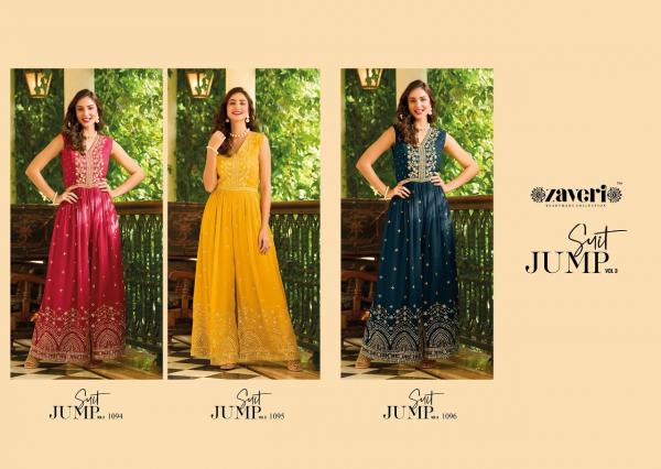 Zaveri Jump Suit 3 Georgette  New Stylist Wear Collection